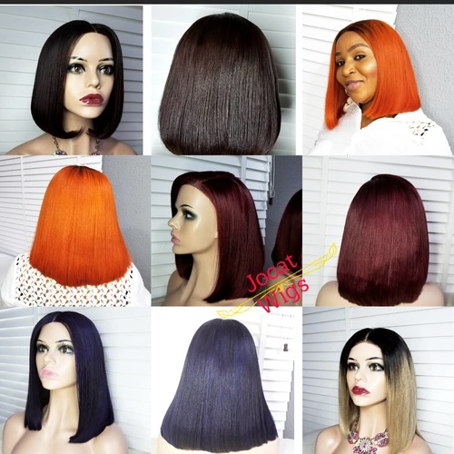 coloured bob wigs